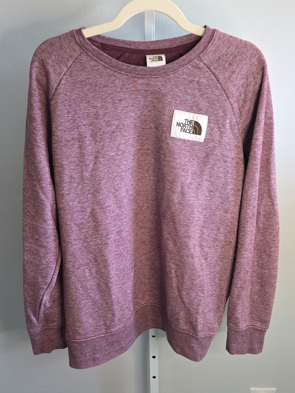 The North Face Heathered Mauve Crewneck Sweatshirt / XL
